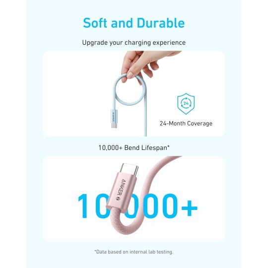 Anker ZOLO USB-C to USB-C Cable (240W) - A8060H11