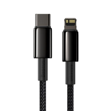 Baseus Tungsten Gold Fast Charging Data Cable Type-C to iP PD 20W 1m Black - CATLWJ-01