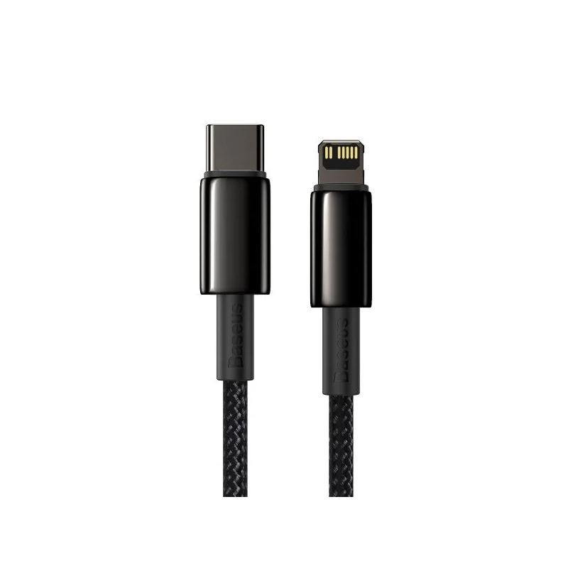 Baseus Tungsten Gold Fast Charging Data Cable Type-C to iP PD 20W 1m Black - CATLWJ-01