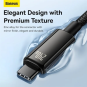 Baseus Tungsten Gold Fast Charging Data Cable Type-C to Type-C 240W Black - CAWJ040201