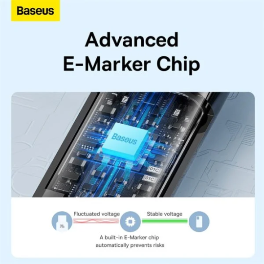 Baseus Tungsten Gold Fast Charging Data Cable Type-C to Type-C 240W Black - CAWJ040201