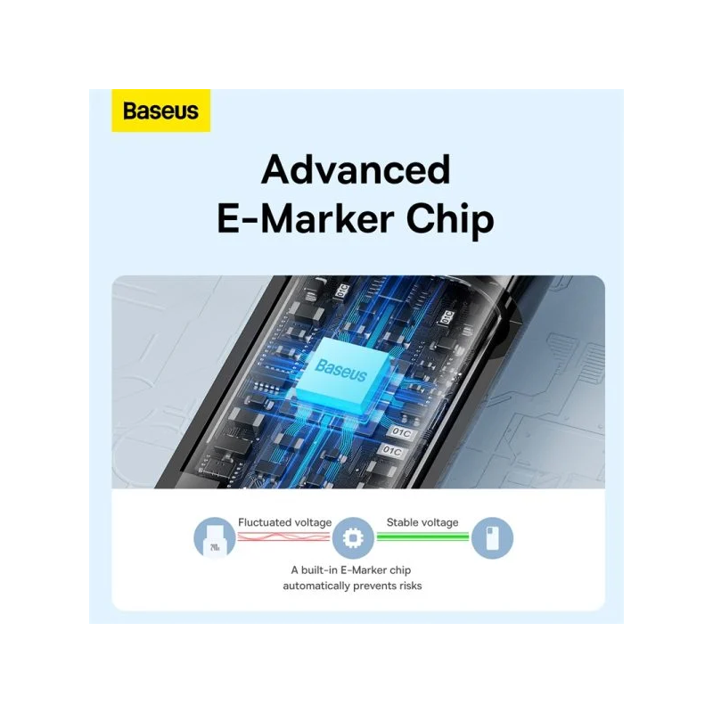 Baseus Tungsten Gold Fast Charging Data Cable Type-C to Type-C 240W Black - CAWJ040201