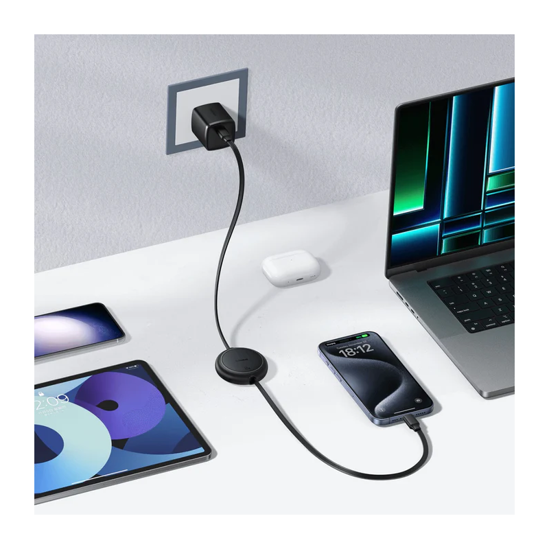 Baseus Free2Pull Mini Charging Cable USB-C to USB-C 60W 1m Cluster Black - P10364500111-01