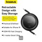 Baseus Free2Draw Mini Retractable Charging Cable Type-C to Type-C 100W 1m - P10364500211-00