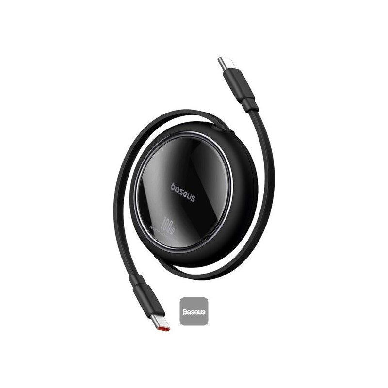 Baseus Free2Draw Mini Retractable Charging Cable Type-C to Type-C 100W 1m - P10364500211-00