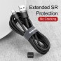 Baseus cafule Cable USB For Type-C 3A 1m Gray+Black  - CATKLF-BG1