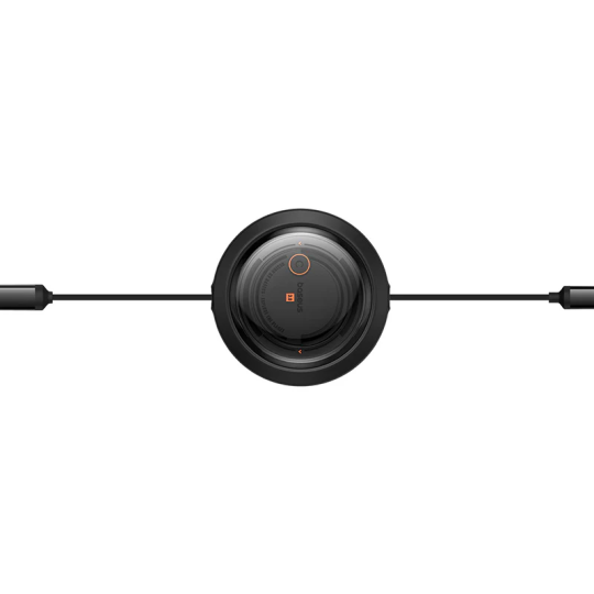 Baseus Free2Draw Retractable Crystal Fast Charging Data Cable USB to M+L+C 100W 1.1m Cluster Black - P10368700111-03