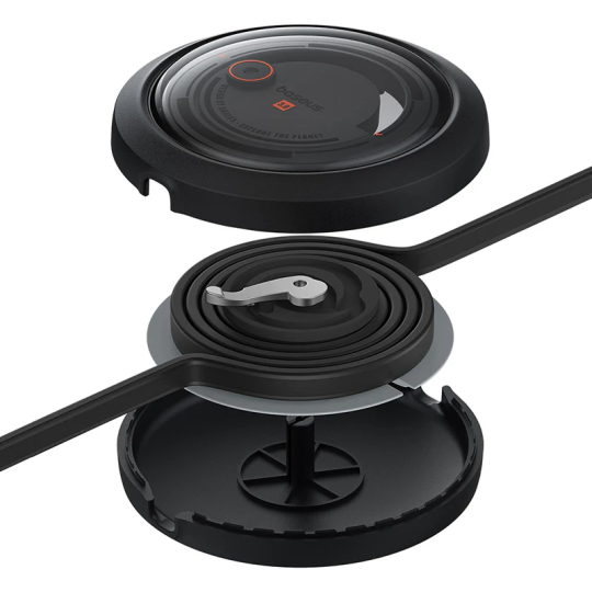 Baseus Free2Draw Retractable Crystal Fast Charging Data Cable USB to M+L+C 100W 1.1m Cluster Black - P10368700111-03