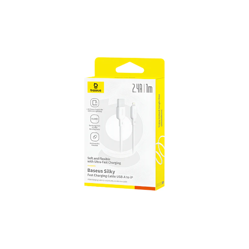 Baseus Silky Series Fast Charging Cable USB to iP 2.4A