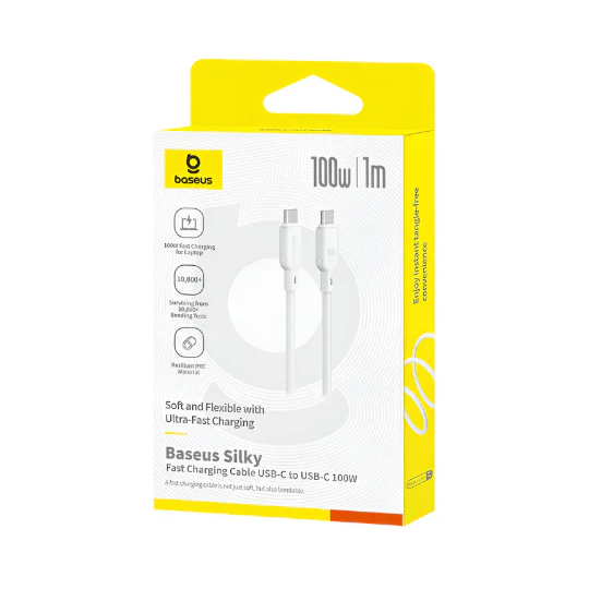Baseus Silky Series Fast Charging Cable Type-C to Type-C 100W