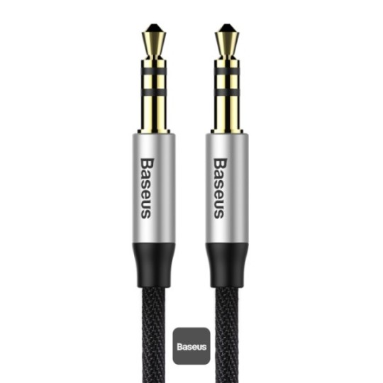 Baseus Yiven Audio Cable（Male to male）M30 1.5m Silver+Black - CAM30-CS1