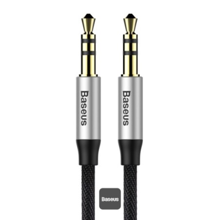 Baseus Yiven Audio Cable（Male to male）M30 1.5m Silver+Black - CAM30-CS1