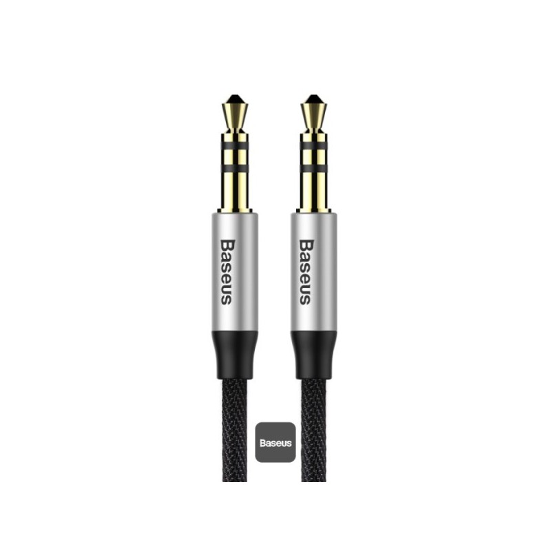 Baseus Yiven Audio Cable（Male to male）M30 1.5m Silver+Black - CAM30-CS1
