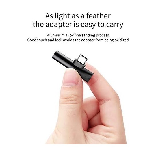 Baseus L41 Type-C (input) for Type-C female connectors + 3.5 mm female connector adapters Black - CATL41-01