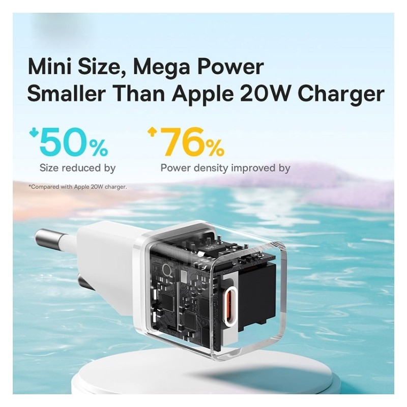 Baseus GaN5 Fast Charger(mini) 1C 20W EU - P10110900113-00