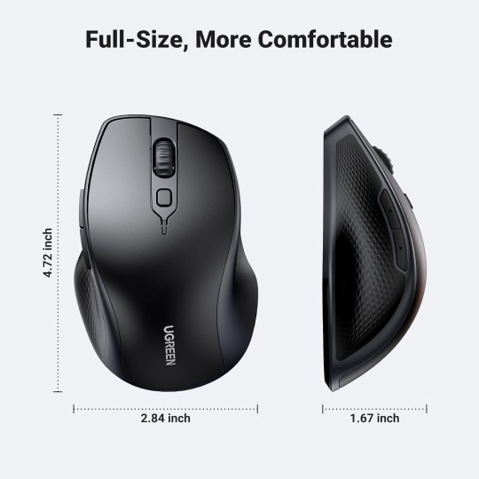 UGREEN Ergonomic Wireless & BLT Mouse - MU101 - 90395