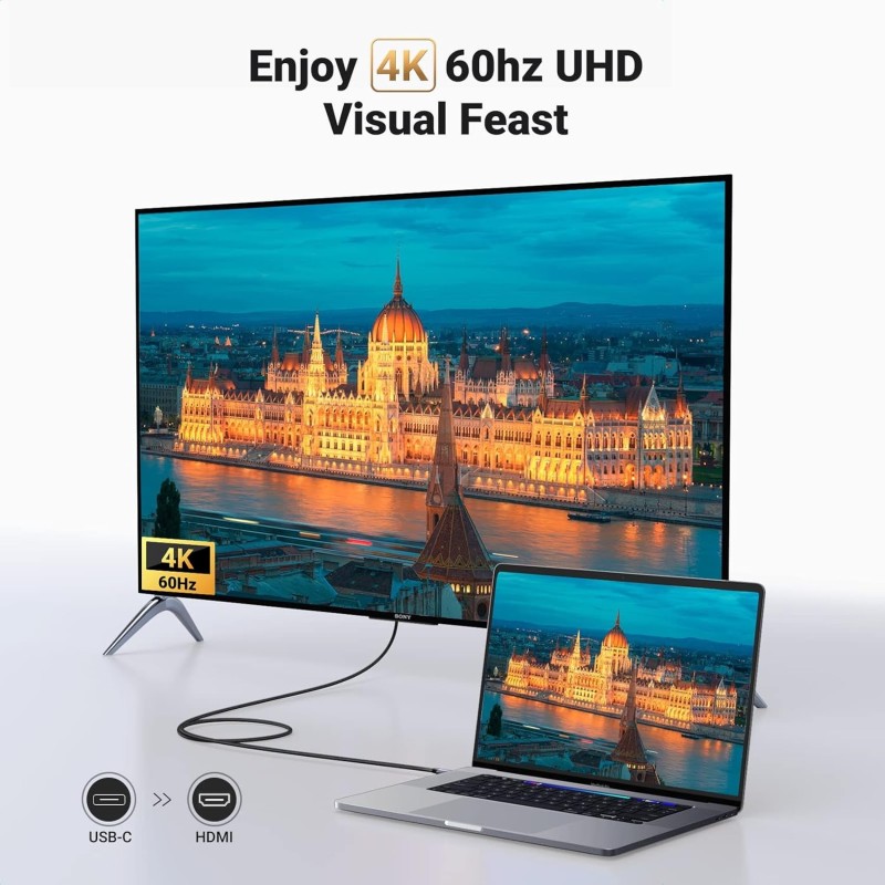 UGREEN USB-C to HDMI Male to Male Cable 1.5m - MM142 - 50570