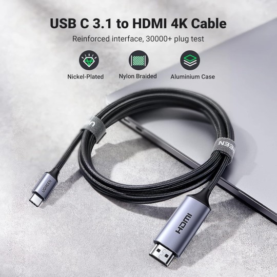 UGREEN USB-C to HDMI Male to Male Cable 1.5m - MM142 - 50570