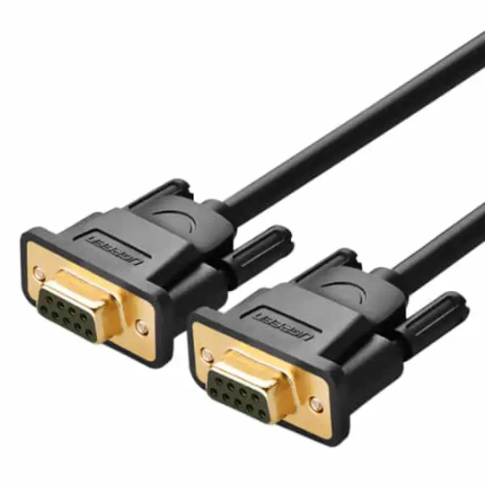 UGREEN DB9 RS232 Adapter Female to Female Cable 1.5m (Black) - DB101 - 20149
