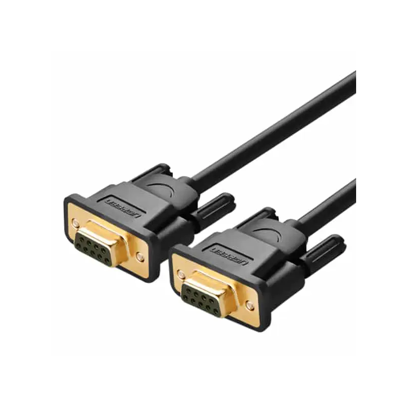UGREEN DB9 RS232 Adapter Female to Female Cable 1.5m (Black) - DB101 - 20149