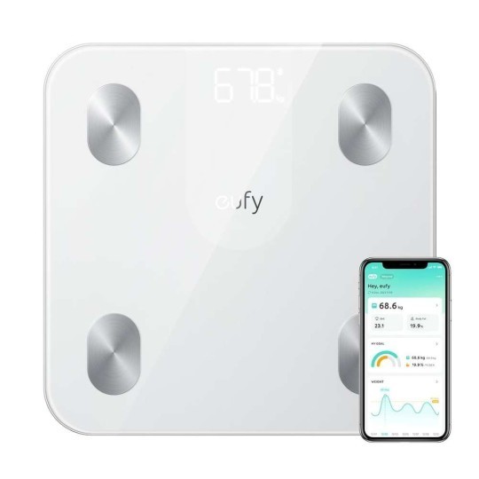 Anker Eufy Smart Scale A1 Wireless Digital Bathroom Scale - Black -  T9120K11