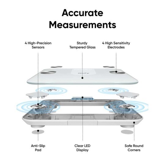 Anker Eufy Smart Scale A1 Wireless Digital Bathroom Scale - Black -  T9120K11