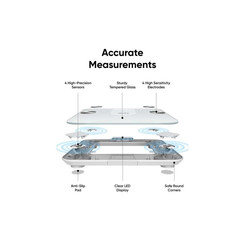 Anker Eufy Smart Scale A1 Wireless Digital Bathroom Scale - Black -  T9120K11