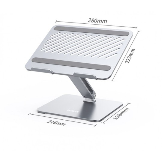 UGREEN Adjustable Laptop Stand Easy height adjustment (201mm) Up To 17.3"  (Silver) - LP339   - 40291