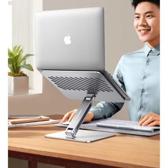 UGREEN Adjustable Laptop Stand Easy height adjustment (201mm) Up To 17.3"  (Silver) - LP339   - 40291