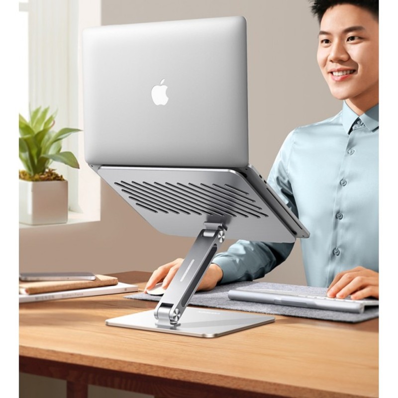UGREEN Adjustable Laptop Stand Easy height adjustment (201mm) Up To 17.3"  (Silver) - LP339   - 40291