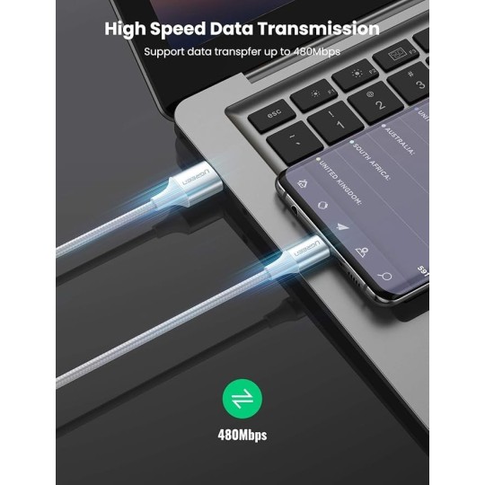 UGREEN USB-C Male To USB 2.0 A  Male Cable - US288 - 60126