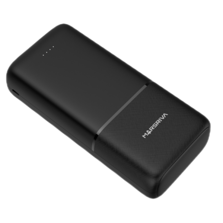 MARSRIVA power bank 20000mAh, black color - MR-PB20E