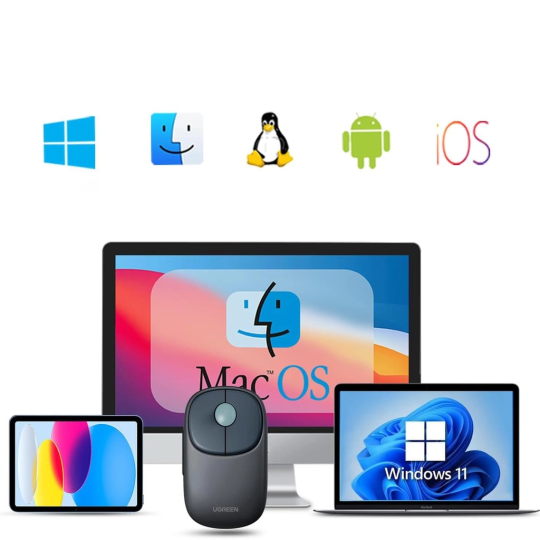 UGREEN FUN + 2.4G+BT Wireless Mouse - MU102 - 90538 - 15722