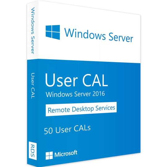Windows Server 2016 Remote Desktop Services RDS | 50 User CALs | Secure Remote Access Licensing for Business Enterprise.