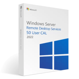 Microsoft Windows Server 2022 Remote Desktop Services 50 User CAL Pack | RDS Licensing for Secure Multi-User Access
