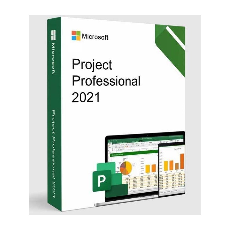 Microsoft Project Professional 2021 | Full Version Download & Lifetime License for Project Management Features Included