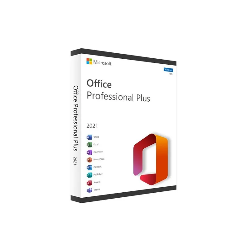 Microsoft Office 2021 Professional Plus – Lifetime License for 5 PCs, Full Office Suite with Word, Excel, PowerPoint & Outlook