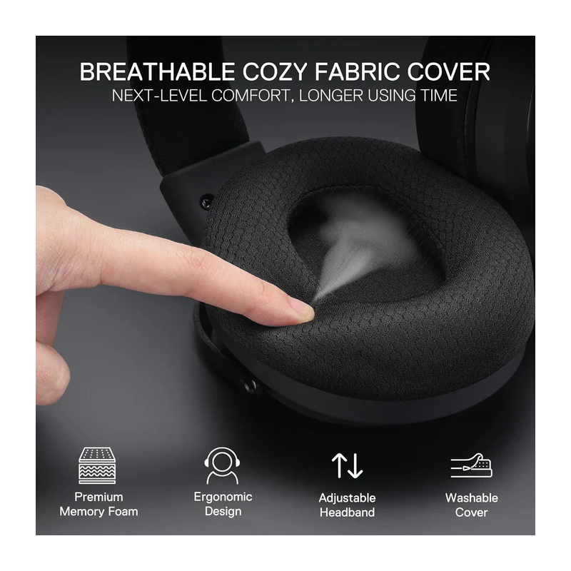 Redragon H858 3-mode Wireless Gaming Headset, 7.1 Surround Sound