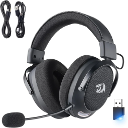 Redragon H858 3-mode Wireless Gaming Headset, 7.1 Surround Sound