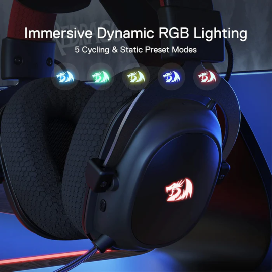 Redragon H510 Pro Zeus Rgb Wireless Gaming Headset - 7.1 Surround Sound