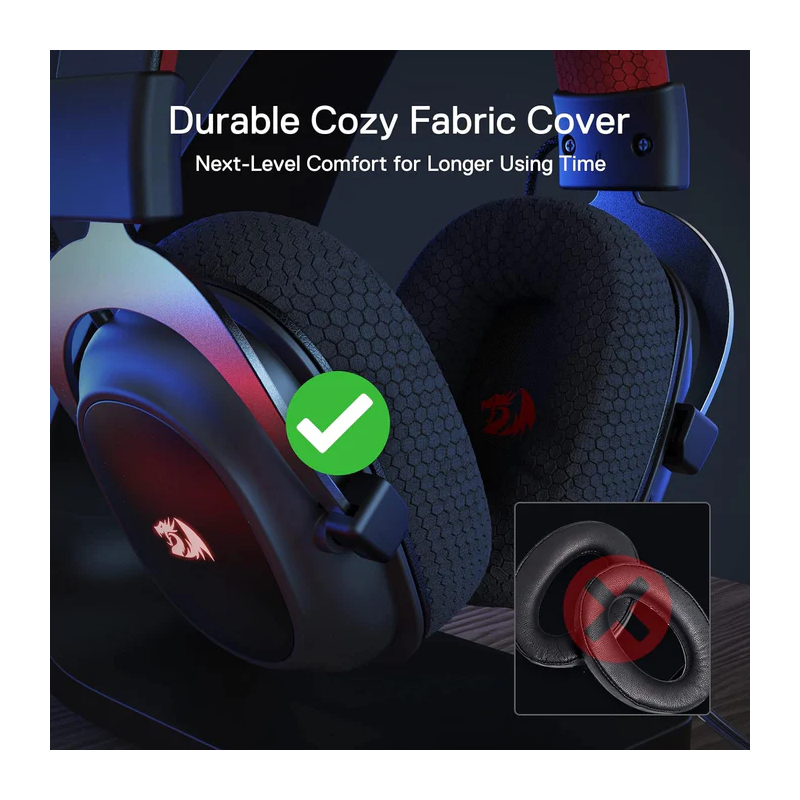 Redragon H510 Pro Zeus Rgb Wireless Gaming Headset - 7.1 Surround Sound