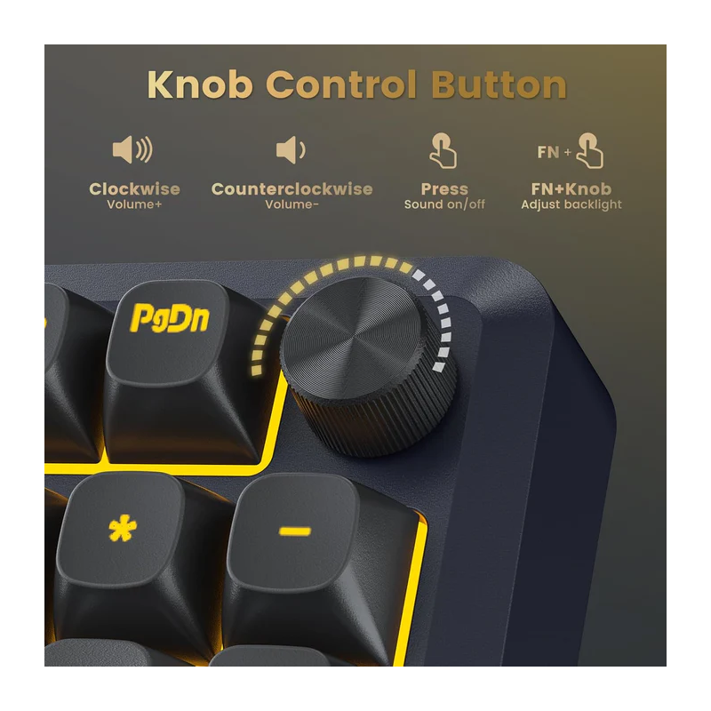 Redragon K688 Wireless Mechanical Keyboard, 3 Mode Gasket Mounted Rgb Gaming