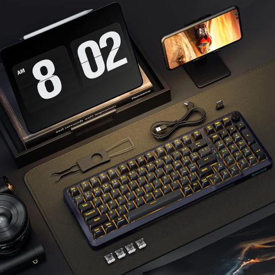 Redragon K688 Wireless Mechanical Keyboard, 3 Mode Gasket Mounted Rgb Gaming