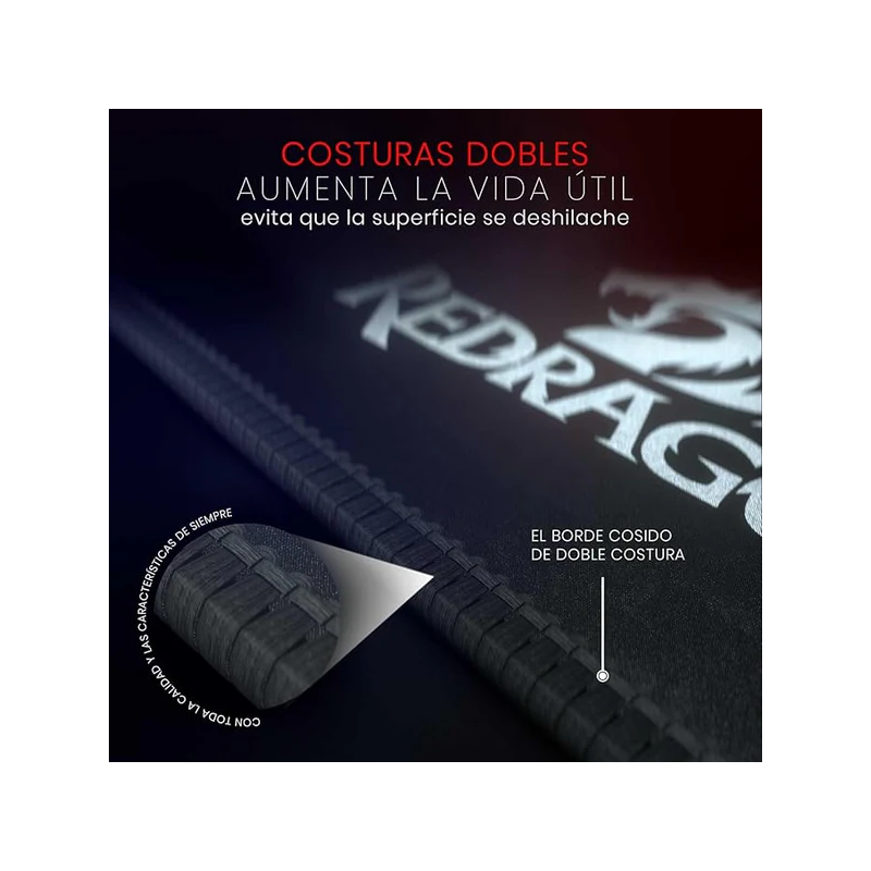 Redragon P032 Flick Xl Mouse Pad with Stitched Edges Waterproof for Work Games