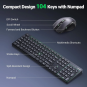 UGREEN Wireless Keyboard and Mouse Combo - MK006 - 45248