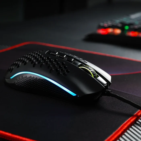 Redragon M808 Storm Lightweight Rgb Gaming Mouse, 85g Ultralight Honeycomb Shell