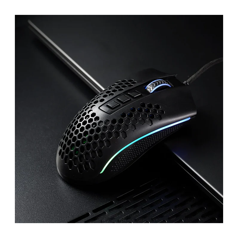 Redragon M808 Storm Lightweight Rgb Gaming Mouse, 85g Ultralight Honeycomb Shell