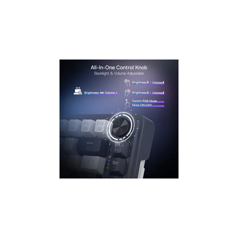 Redragon K673 Pro 75% Wireless Gasket Rgb Gaming Keyboard