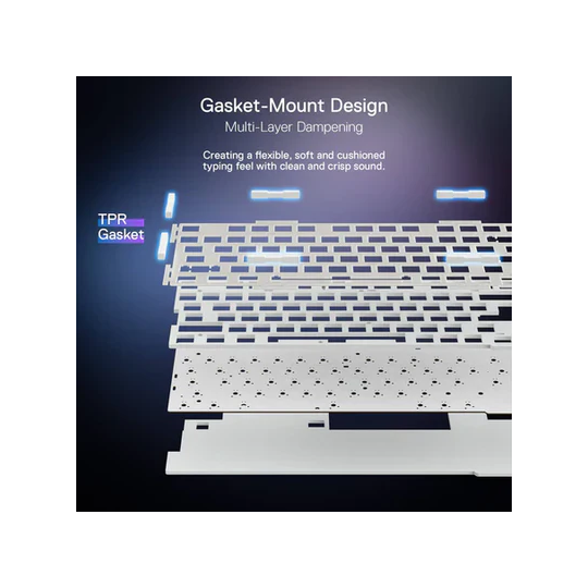 Redragon K673 Pro 75% Wireless Gasket Rgb Gaming Keyboard