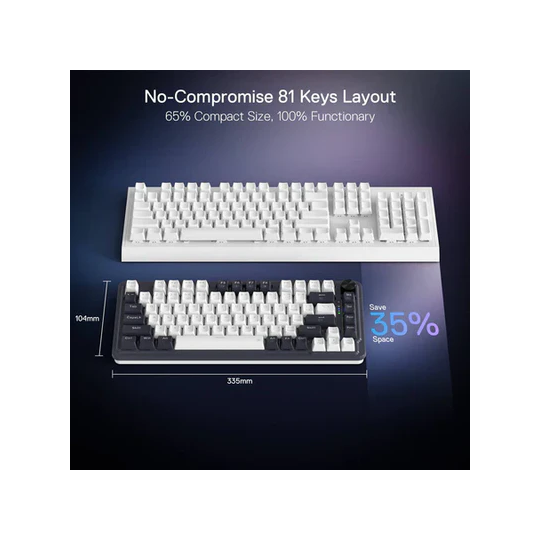 Redragon K673 Pro 75% Wireless Gasket Rgb Gaming Keyboard